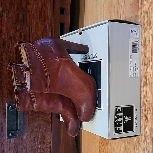 Frye Shoes - Frye Miranda Stud Bootie size 7.5 M Whiskey brown